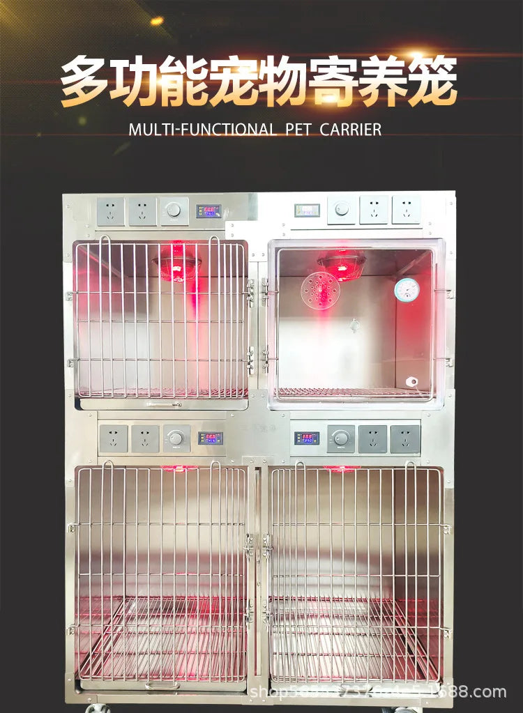 304 stainless steel dog cage multi-layer pet display cabinet display cage pet store foster cage pet hospital inpatient cag