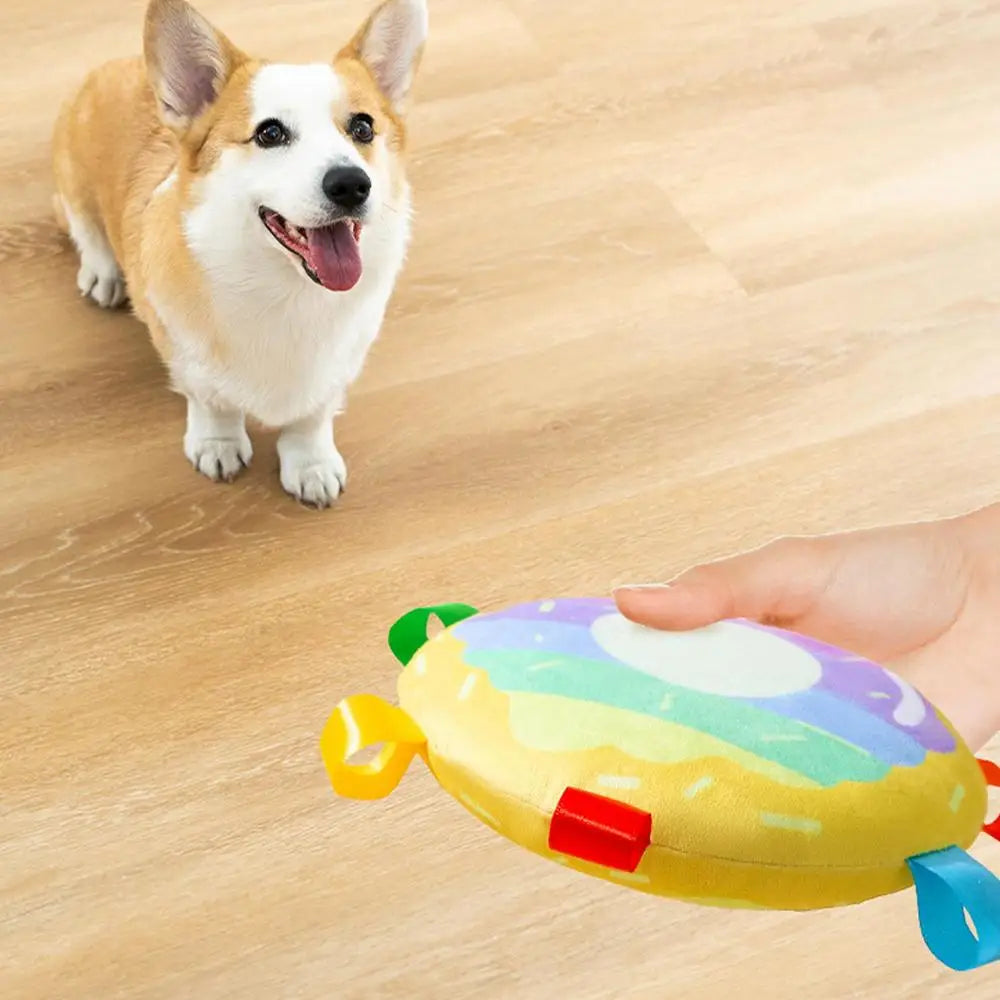 Squeaky Pet Toys Dog Plush Sound Chew Toys Bbiscuit Shape Animal Squeaky Dog Chewing Toy Plush Dog Toys Puppy Chewing Sound Toy