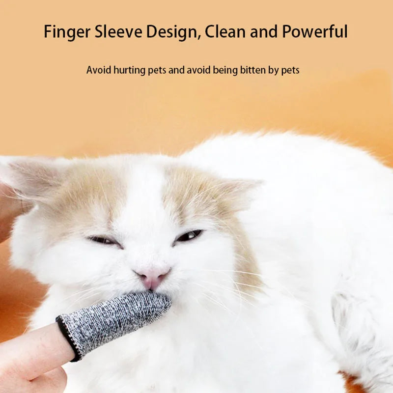 5pcs Durable Dog Pet Finger Toothbrush Dog Toys Environmental Protection Cloth Glove for Dogs Cats Clean Teeth Pet Accessories