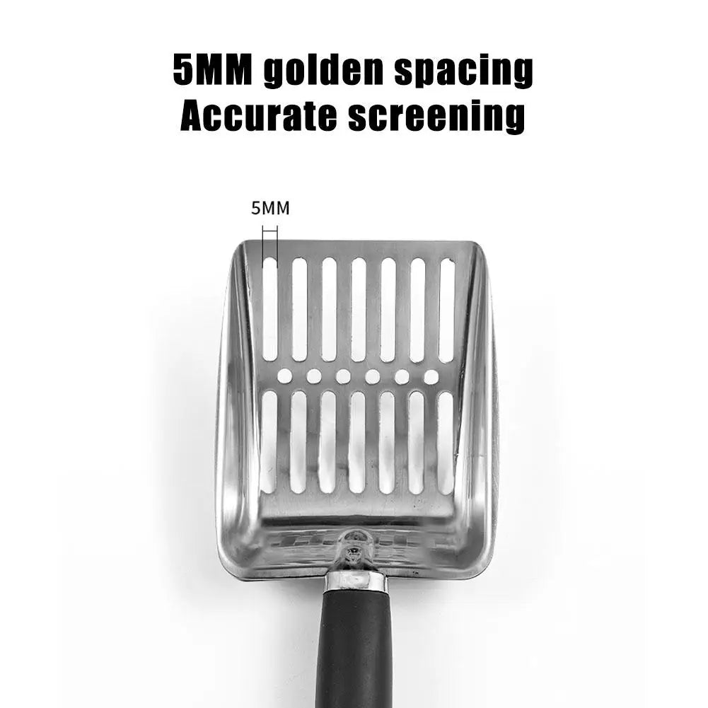 Cat Litter Scoop Stainless Steel Pet Cleanning Tool Pet Load The Save Loosen Supplies Litter Clumps Cat's Remove Y9P7
