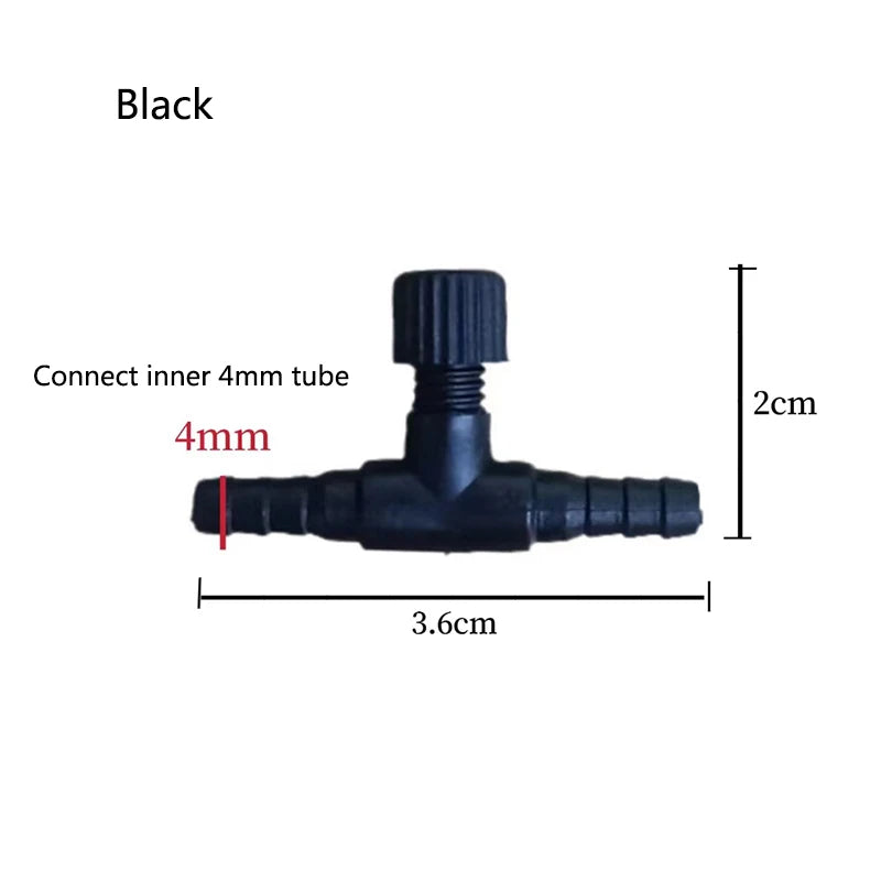 10pcs/20Pcs 2 ways Aquarium Air Pump Connector Control Valve Air Pipe Tube For Aquarium Air Control Valve Fishing Accessories