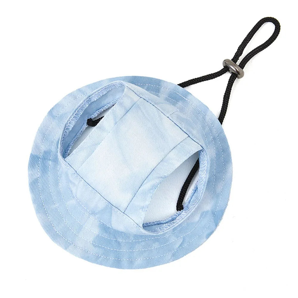 Pet Caps Puppy Round Brim Visor Hat Cat Dog Sun Cap with Ear Holes for Teddy Pug Chihuahua Shih Tzu Yorkshire Terriers Papillons