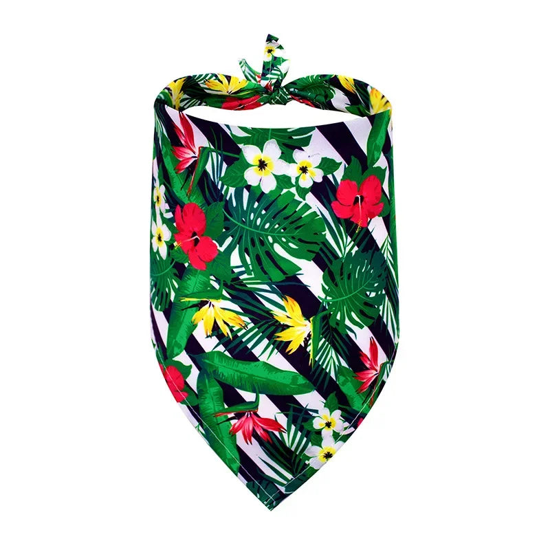 Summer Pet Bandana for Small Medium Large Dogs Fruit Print Dog Triangle Scarf Pomeranian Pug Bibs mascotas Grooming Accessories