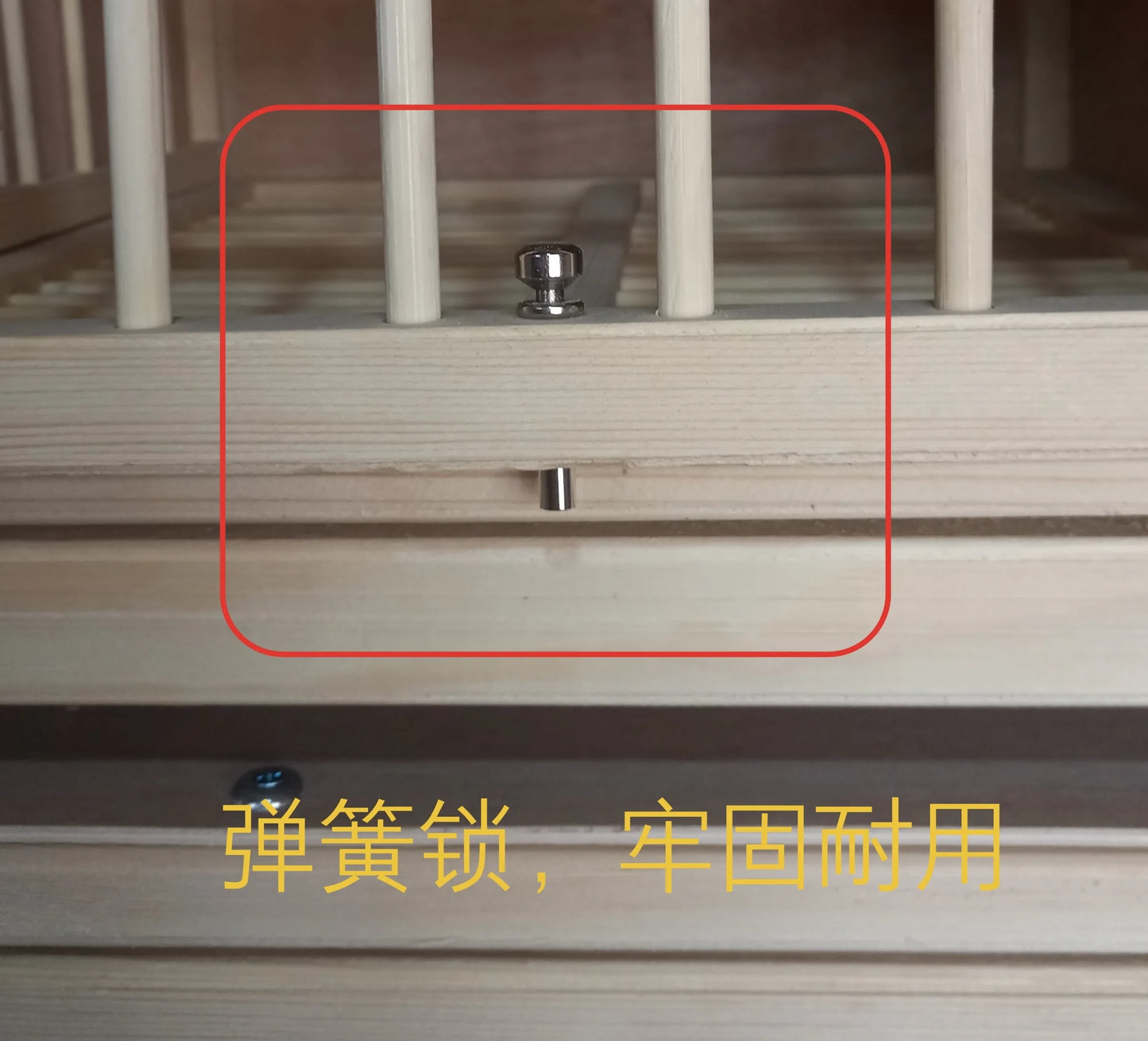 Pigeon Cage Spring Lock Yellow Lock Ox Horn Hook Lock Hardware Spring Lock Spring Pin Pigeon Cage Nest Box Accessories