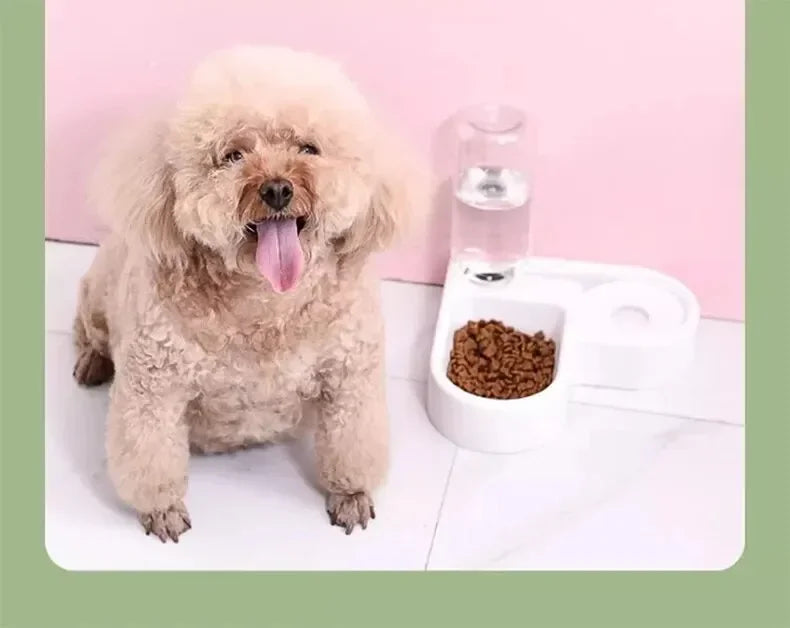 1pcs Double Dog and Cat Bowl-Pet and Food Bowl Set with Pet Feeding Bowl Suitable for Cats and Small Dogs
