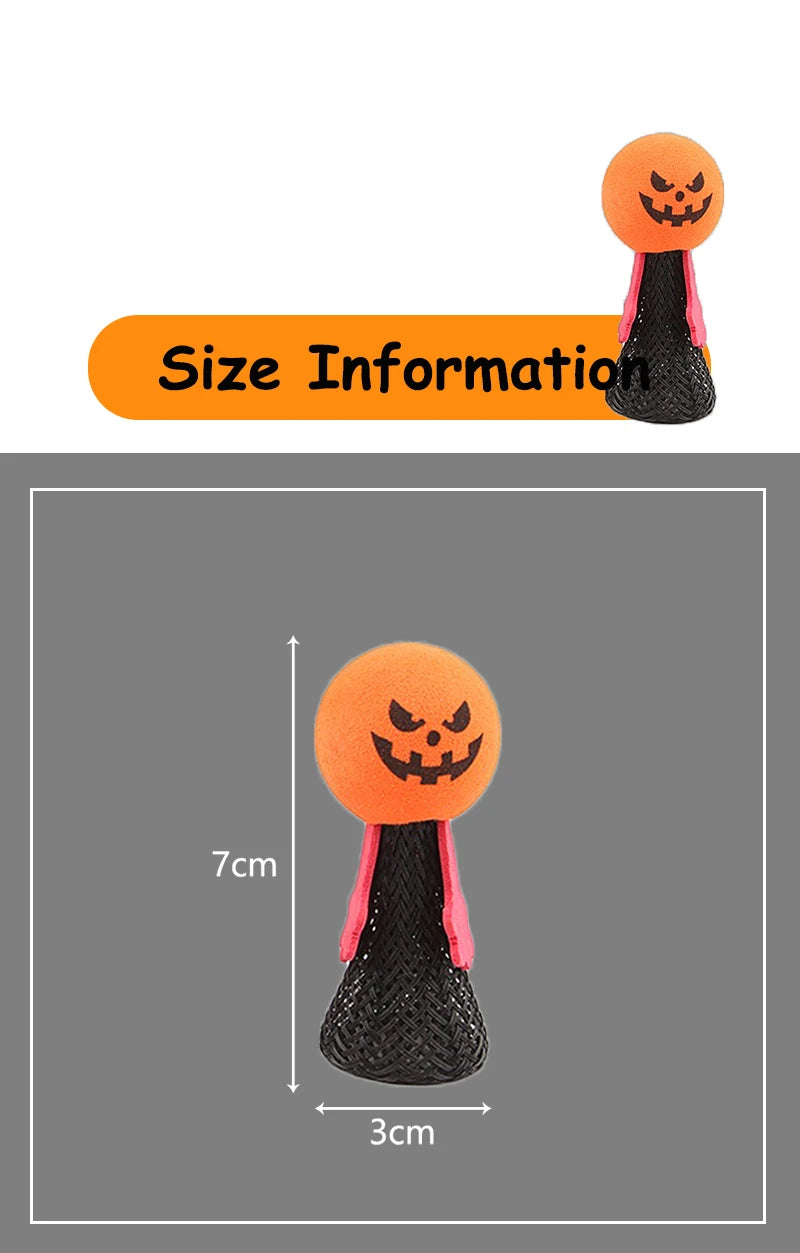 Halloween Pet Cat Toy Bouncing Elf Scary Pumpkin Small Dogs Accessories Funny Interactive Pet Supplies Spring Small Puppy Doll
