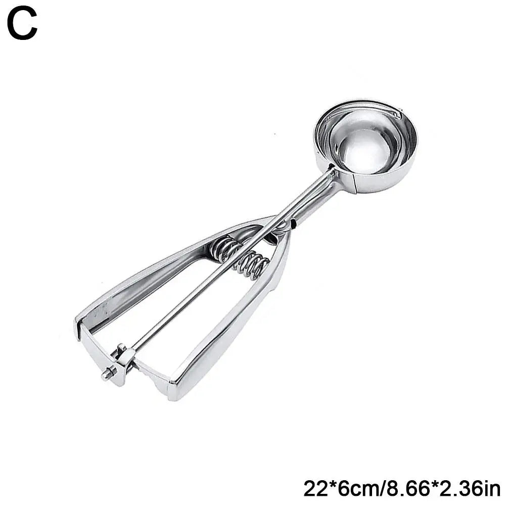 Stainless Steel Ice Cream Spoon Easy To Clean And To Easy Scoop Watermelon Ice Demould Kitchen Cream Fruit Tool T1Y0