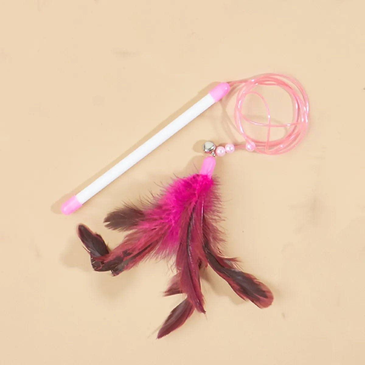 Cat Toy Cat Teaser Sticks Pussy Cat Stick Soft Stick Feather Style Bite Resistant Mutual Cat Toy Color Stick Pussy Cat Stick