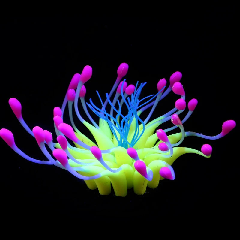 Artificial Underwater SiliconeCoral Aquarium Fish Tank Simulation Decoration Aquarium Backgrounds Plants Water Flower Beautiful