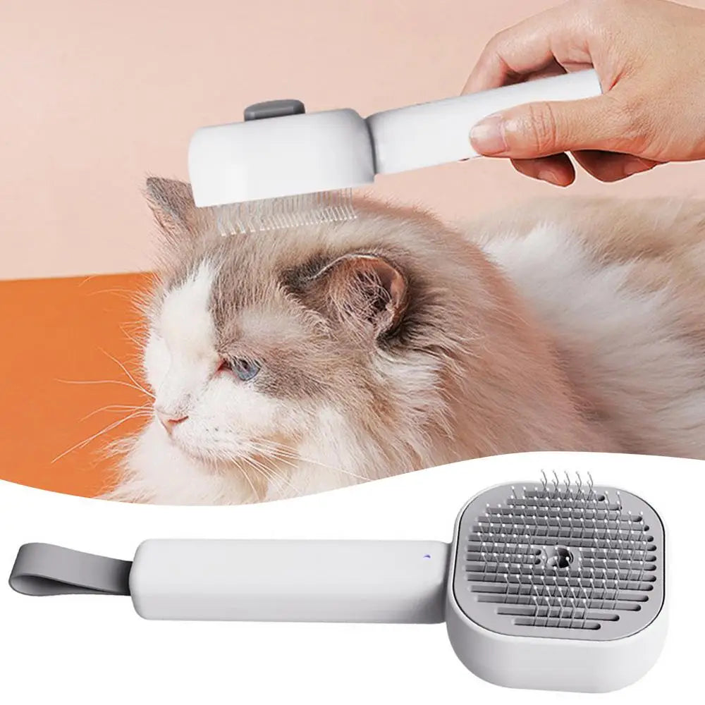 Steamy Pet Brush Rechargeable Cat Grooming Brushes Pet Water Combs Cat Hair Remover Cat Cleaning Massage Brush for Puppy  Kitten