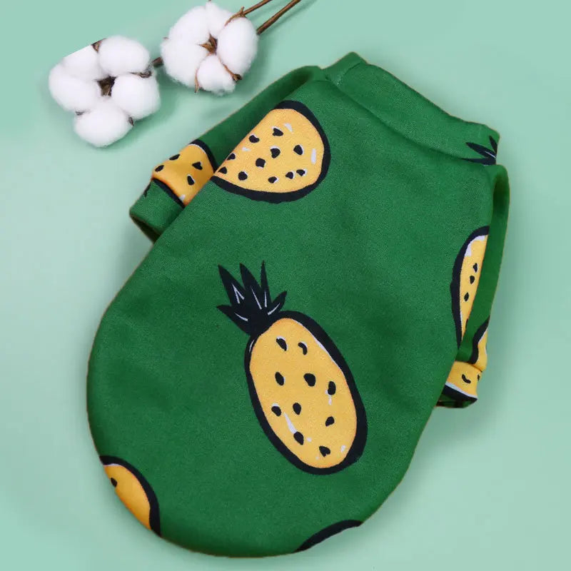 Pet Dog Costume Cute Printed Pet Coat Cotton Soft Pullover Dog Shirt Jacket Sweatshirt Hoodie Cat Clothes Suit Sweater Outfit