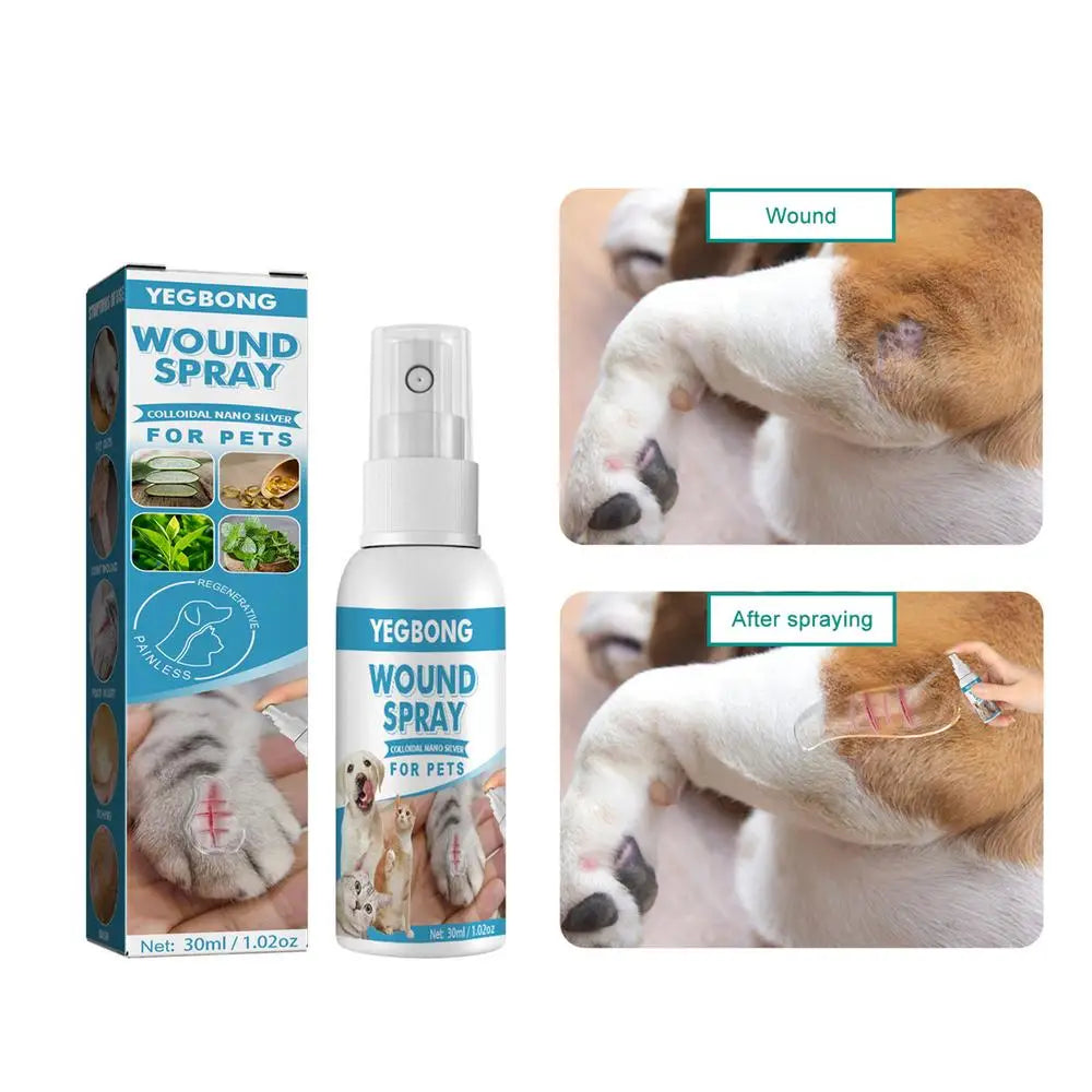30ml Pets Anti-Itch Spray Pet Wound Spray Cats Dogs Skin Healthy Care Spray Pets Anti-Itch Treat Products For Sensitive Skin
