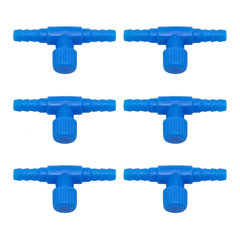 10pcs/20Pcs 2 ways Aquarium Air Pump Connector Control Valve Air Pipe Tube For Aquarium Air Control Valve Fishing Accessories
