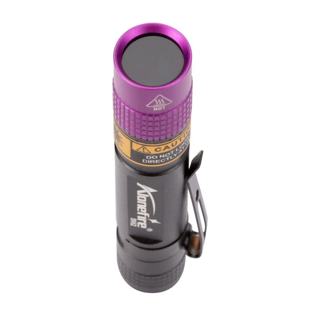365/395nm Uv Flashlight Blacklight Mini Ultraviolet Torch Money Ore Pet Urine Invisible ink Marker Stain Scorpion Detector Lamp