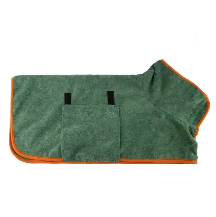 Dog Bathrobe Fast Drying Towel Microfiber Absorbent Soft Bath Robe Adjustable Towel Grooming Coat Dog grooming Pet Accessories
