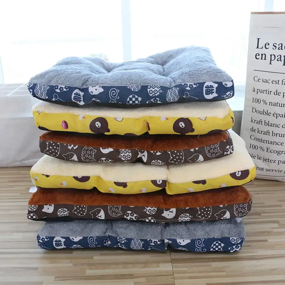 Plump And Thickened Pure Cotton Warm Dog Bed Mat Cat Mattress Winter Warm Pet Mat Non-slip Design Machine Washable Pet Bread Ma