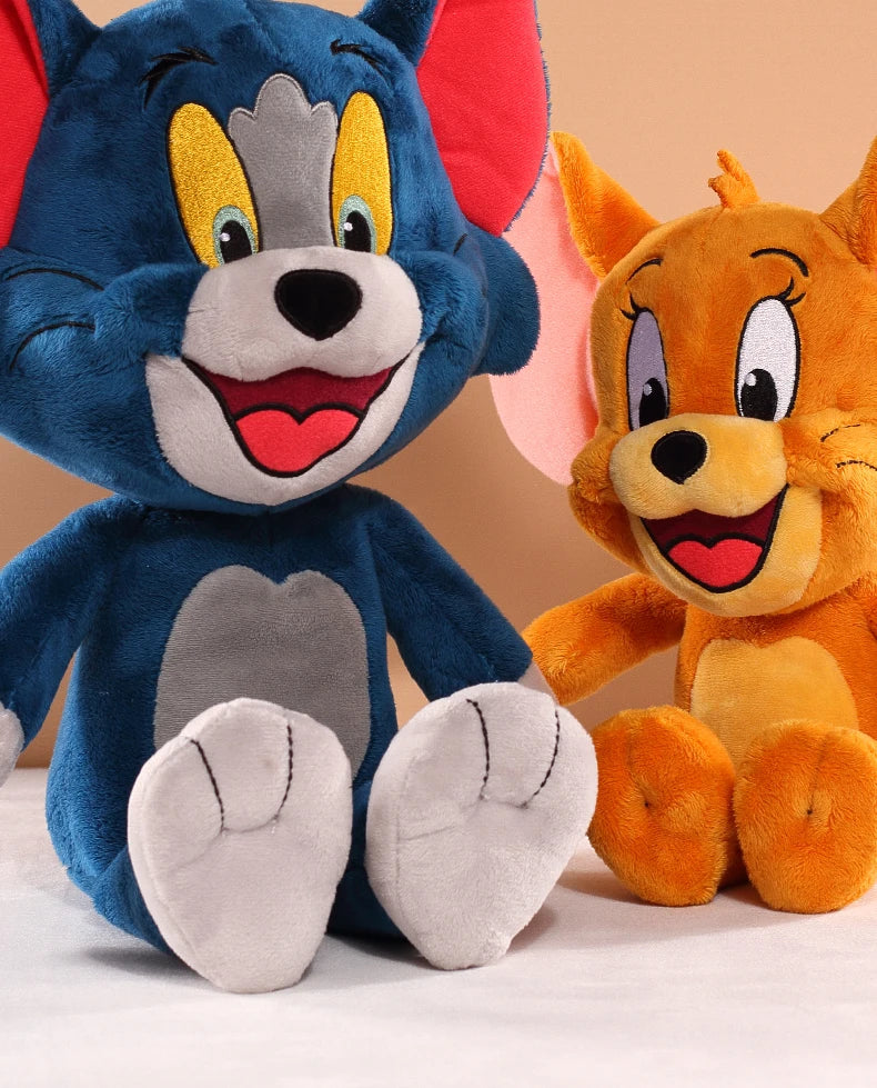 Tom And Jerry Plush Toy Cartoon Movie Cat Tuffy Nibbles Mouse Plushies Stuffed Animals Soap Action Figure Studio Doll Toys