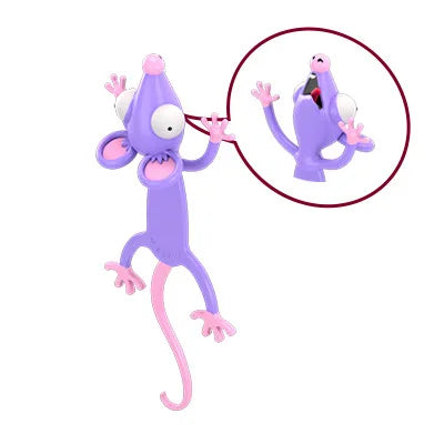 3D Animal Bookmark Original PVC Creative Text Create Cute Funny Cat Stationery