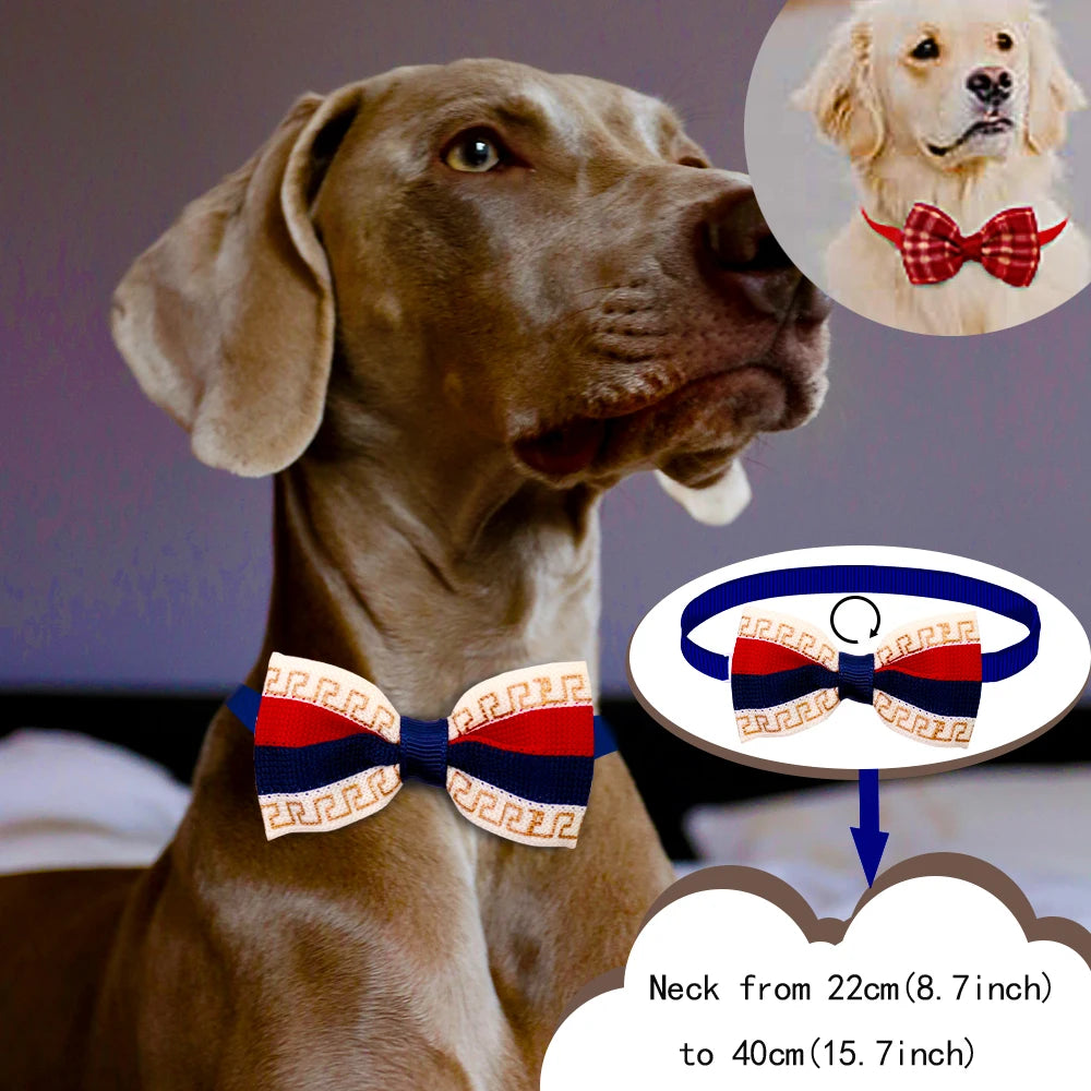 20pcs Dog Acccessories Dog Bow Tie Bulk Dog Collar Bow Dog Bowtie Small Dog Cat Pet Supplies Dog Fashion Accessoreis Bow