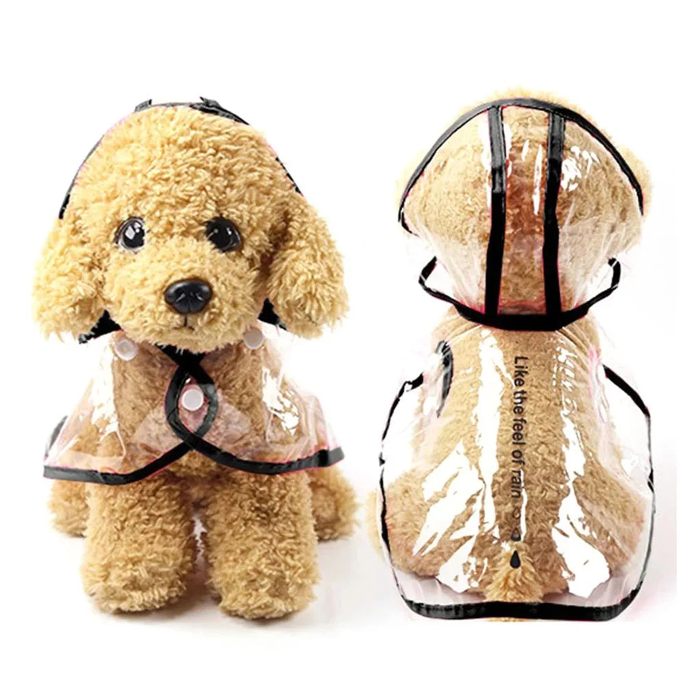 Waterproof Transparent Raincoat for Dogs Pet Dog Raincoat Spring Summer Rain Coats Puppy Outdoor Waterproof Clothes Pet Supplies