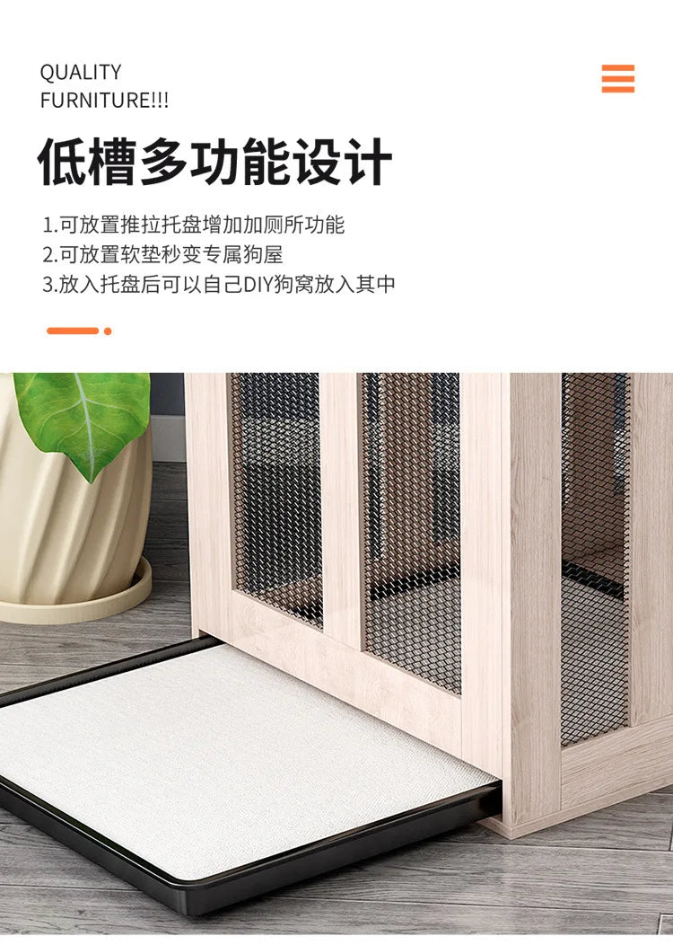 Yut four seasons universal wooden kennel cat litter pet litter indoor wild kennel large, medium and small dog kennel cat house