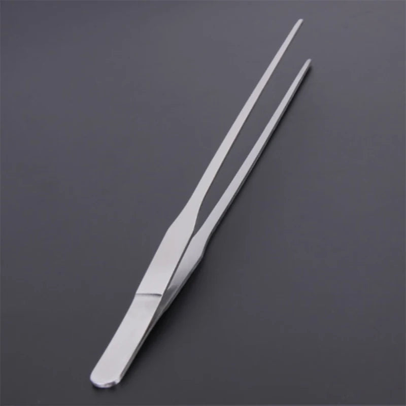 27cm Black Stainless Steel Curved Aquarium Tweezers Aquarium Plants Tweezer Straight Fish Tank Cleaner aquarium accessories