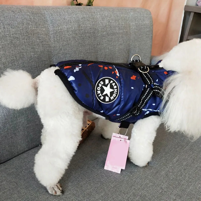 2023 Hot Winter Pet Dog Jacket Coat Thickening Warm Puppy Dog Clothes With Hood For Chihuahua Poodle Bichon