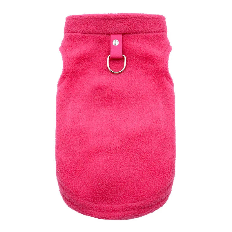 Spring Autumn Vintage Plaid Warm Fleece Pet Dog Cat Clothes Autumn Winter Thickened Vest Coat Small Medium Costume Traction Ring
