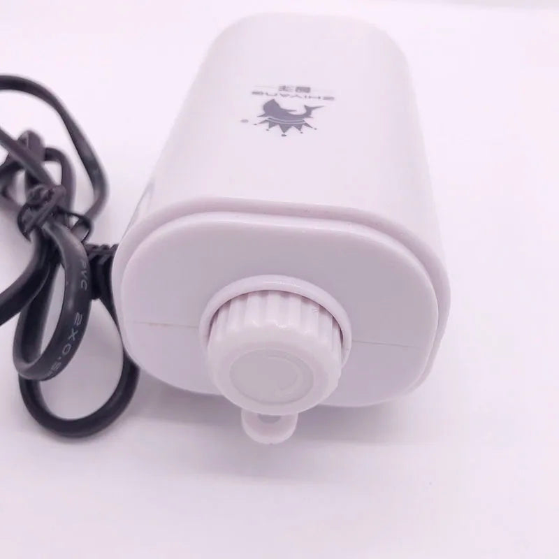 220V 3.5W 8W 12W Aquarium Air Pump Fish Tank Mini Air Compressor Oxygen Pump Aquarium Fish Tank Accessories Two Outputs New2022