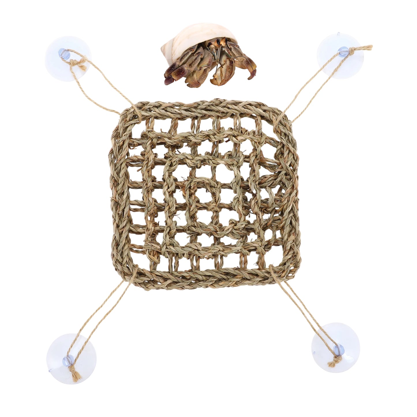 UXCELL Reptile Climbings Jute Ropes Hermit Climbing Rope Ladder Trapez With Suction Cup for Tank Terrarium Accessories