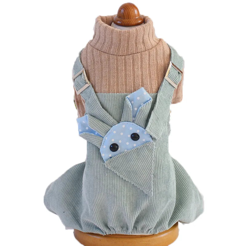 Spring and Autumn New Pet Dog Rompers Small Dog Four-legged Clothes Sweater Pet Puppy Fluffy Skirt Cute Jumpsuit for Dogs
