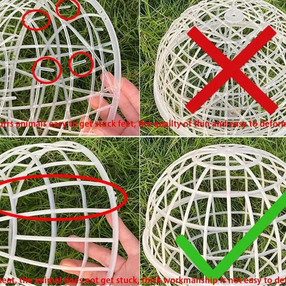 Ball Cage For Chickens Movable 3 Pieces Chicken Orb Ball Cage Pet Safety Chicken Cage Ball-Shaped Chicken Hamster Ball Cage