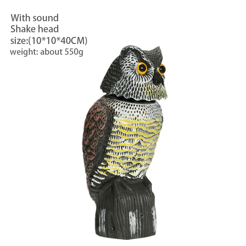 Owl Decoys to Scare Birds Squirrels Away Realistic Bird Repeller Owl Prowler Decoy Protection Repellent Pest Control Scarecrow