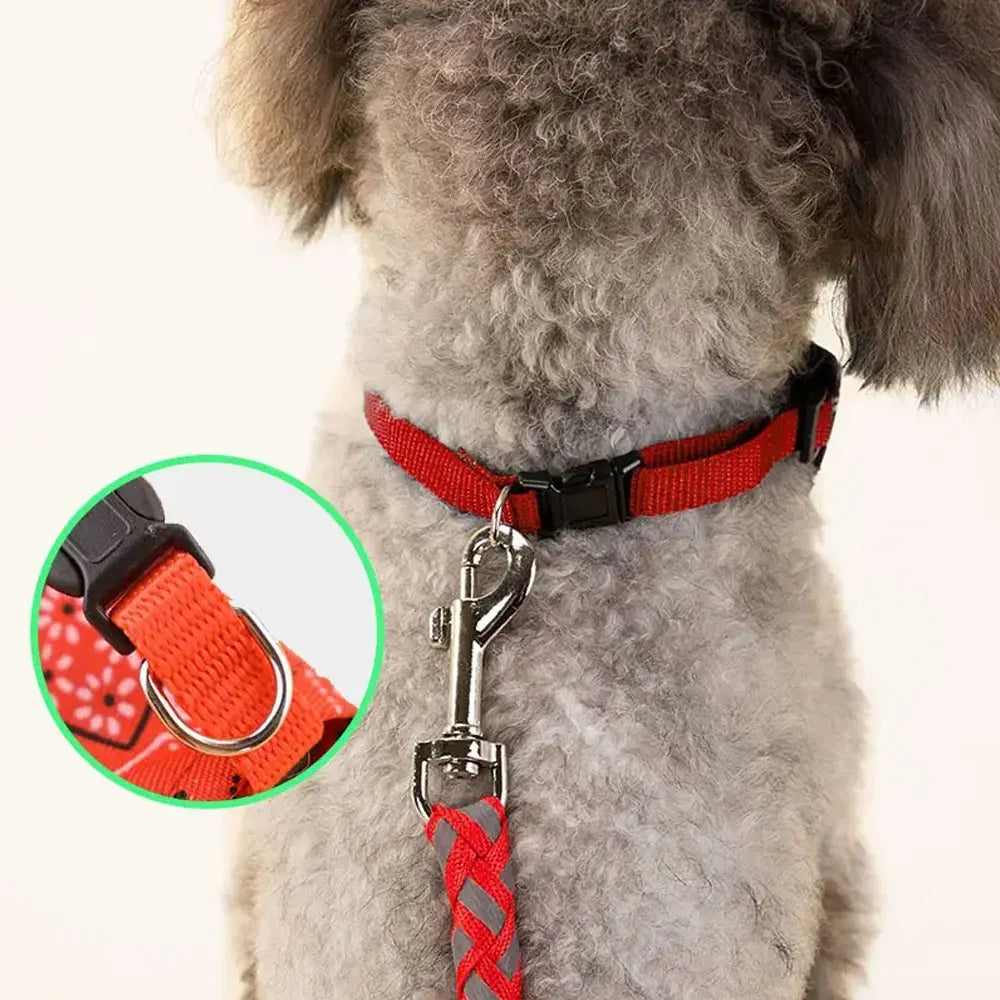 Trendy Reversible Dog Bandanas Fashionable Comfortable Pet Accessories with Dual-Sided Design Adjustable Collars Pet Puppy Cat
