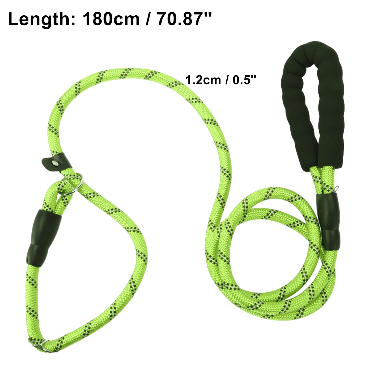 UXCELL Dog Leash Nylon Dog Leash Sponge Handle Reflective Rope for Small Medium Large Dogs Length 130cm 180cm Diameter 1.2cm