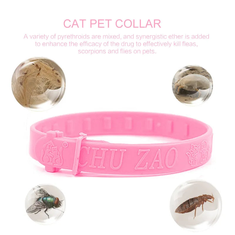 Cat Collar Anti Flea Ticks Cat Necklace Adjustable Cats Lead Flea Collars for Cats Goods for Cats Pet Supplies Cat Accessories
