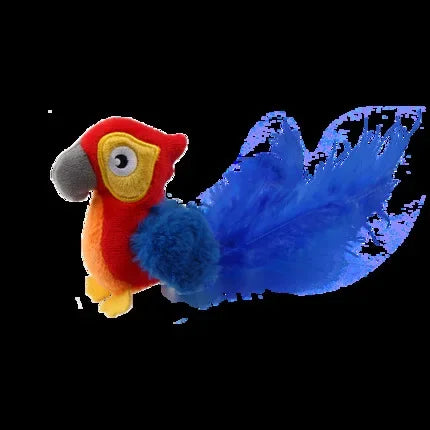 Interactive Cat Toys Electric Squeaky Simulation Bird Plush Cats Pets Teasing Toys with Feather Catnip Kitten Chirping Bird Doll