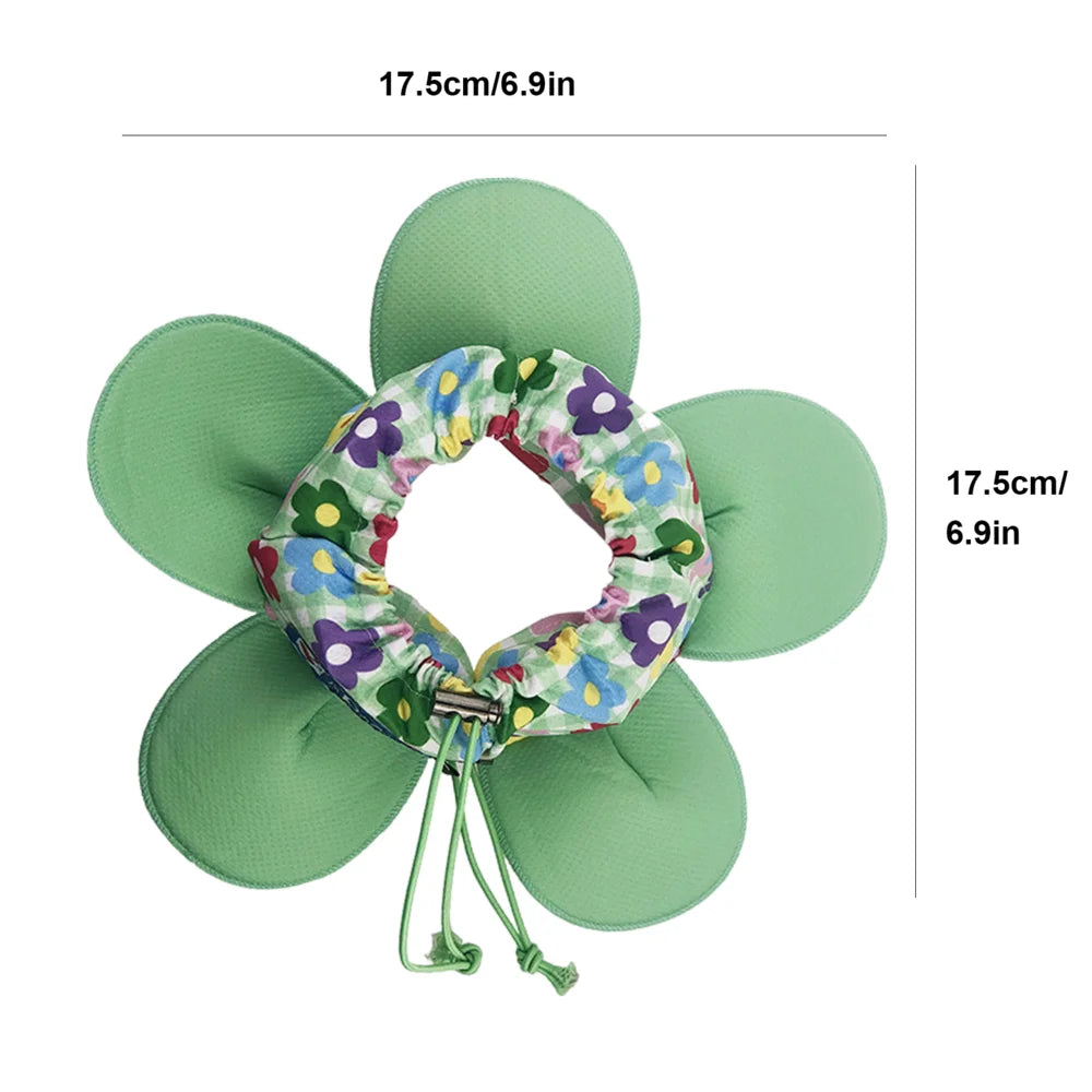 Dog Cooling Bandana Pet Summer Cool Neck Collars Cooling Reusable Petal Shape Adjustable Dog Neck Wrap For Bulldog Summer Hot