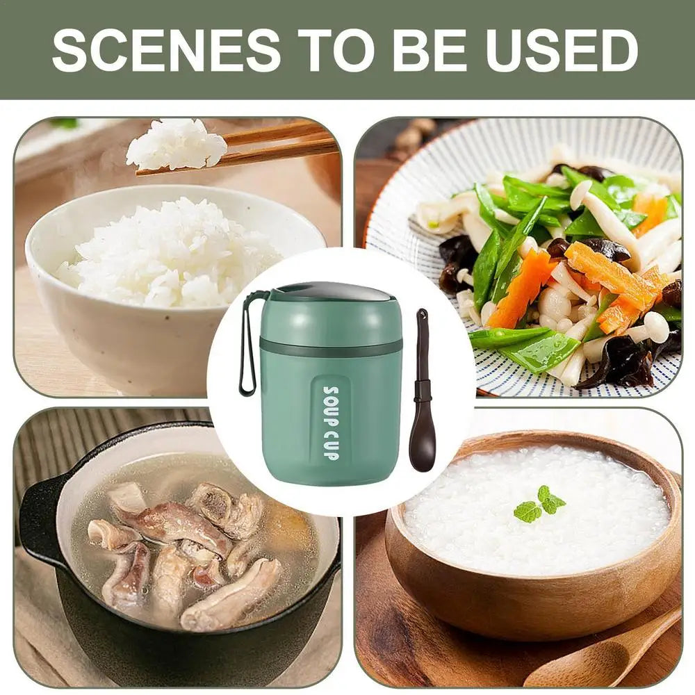 Thermal Containers For Hot Food Stainless Steel Insulated Food Container Reusable Lunch Box Container Large Insulated Snack