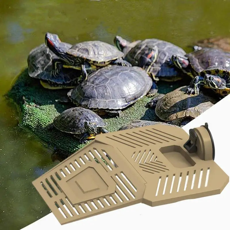 Turtle Docks For Basking Reptile Climbing Pier Detachable Tortoise Tank Dock Stable Turtle Basking Landscape With Feeding Area
