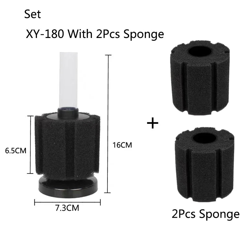 Black Aquarium Spong Filter for Fish Tank Air Pump Skimmer Biochemical Sponge Filter Aquarium Bio Filters Filtro Aquario Supply
