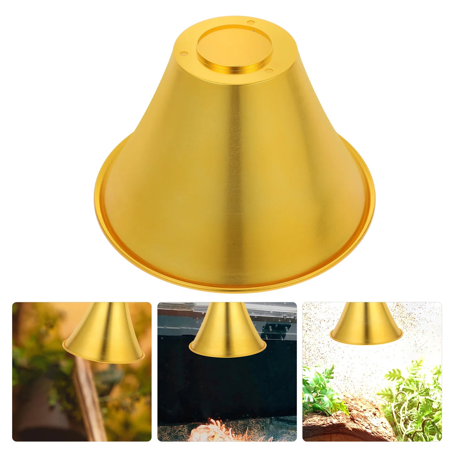 Lamp Shade Reptile Heating Lampshade Insulation Crawl Aluminum Light Bulbs Holder Reflector Outdoor