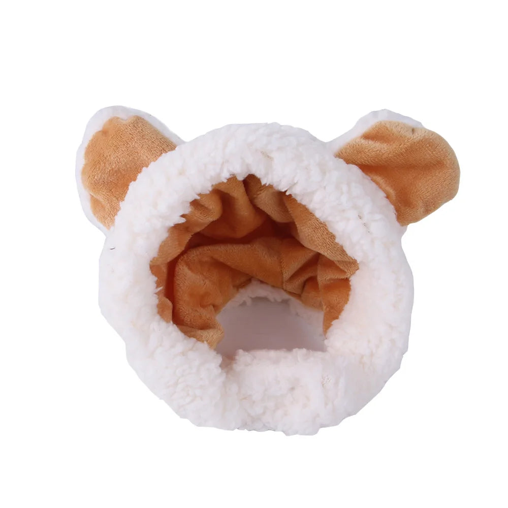 Pet Halloween Dog Costume Cute Bear Headdress Dog Costumes for Small Dogs Cosplay Beer Hat Pet Supplies