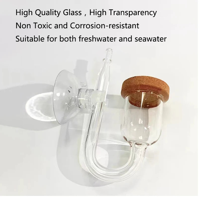 Highly Transparent Glass Air Pump Sand Stone Aquarium Oxygen Pump Fresh Air Stone Nano Bubble Bar Aquarium Fish Tank Aerator New