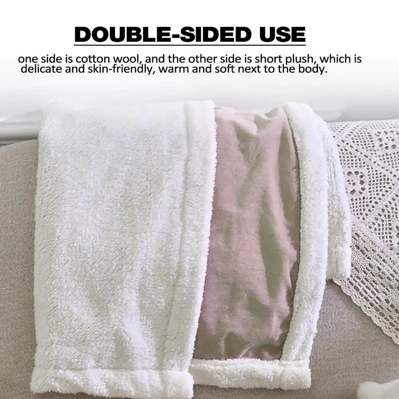 Waterproof Blanket For Dogs Double Layer Thickened Warm Washable Dog Blankets Short Plush Cover Blanket Four Seasons General For