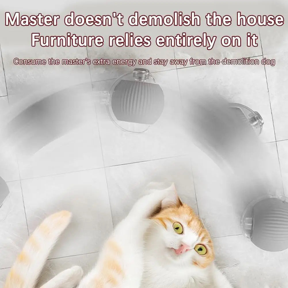 360° Automatic Self Moving Dog Cat Toys USB Rechargeable Dog Electric Toys Smart Rolling Ball Interactive Automatic J3L4