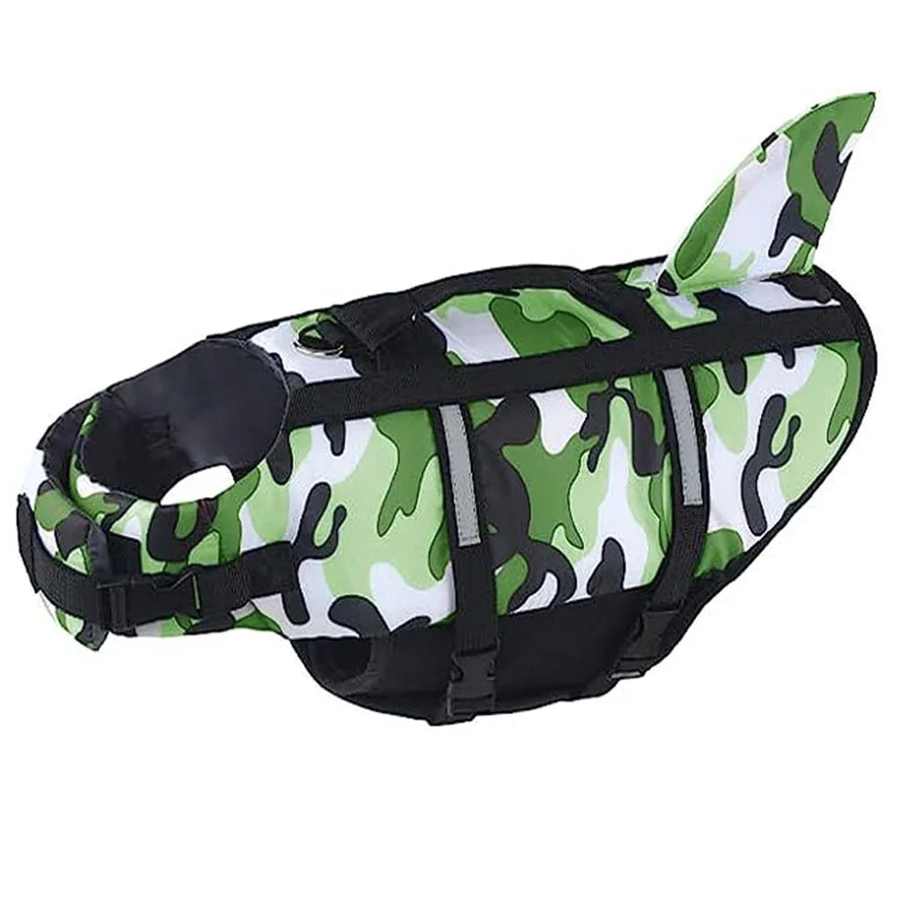 Dog Life Jacket Lightweight Adjustable High Visibility Dog Life Vest for Swimming High Flotation Reflective Life Jacket for Dogs