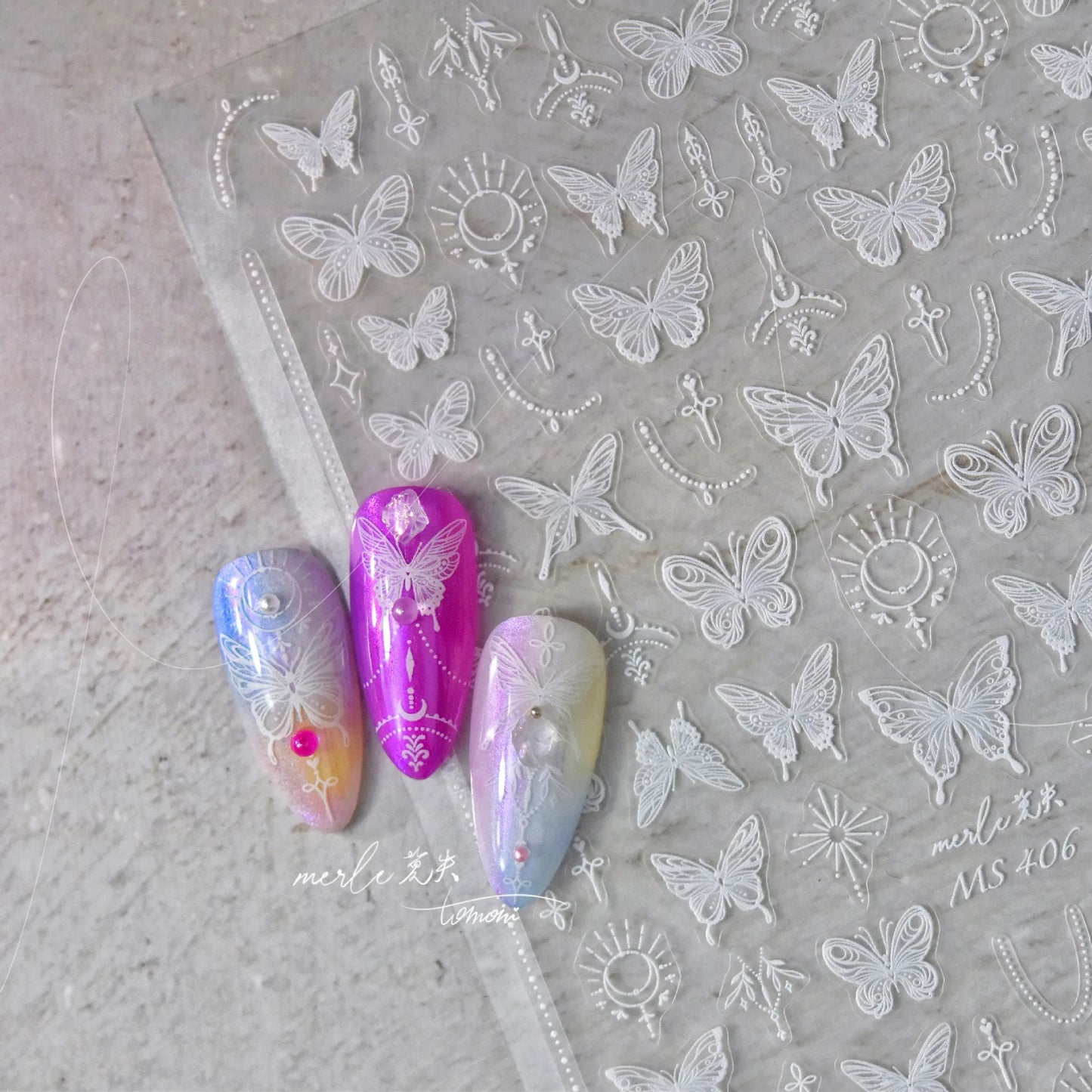 1pcs Cute Cat Claw 3D Jelly Relief Nail Stickers 3D Adhesive Stickers For Nails DIY Japanese Kawaii Slider Nail Art Decorations