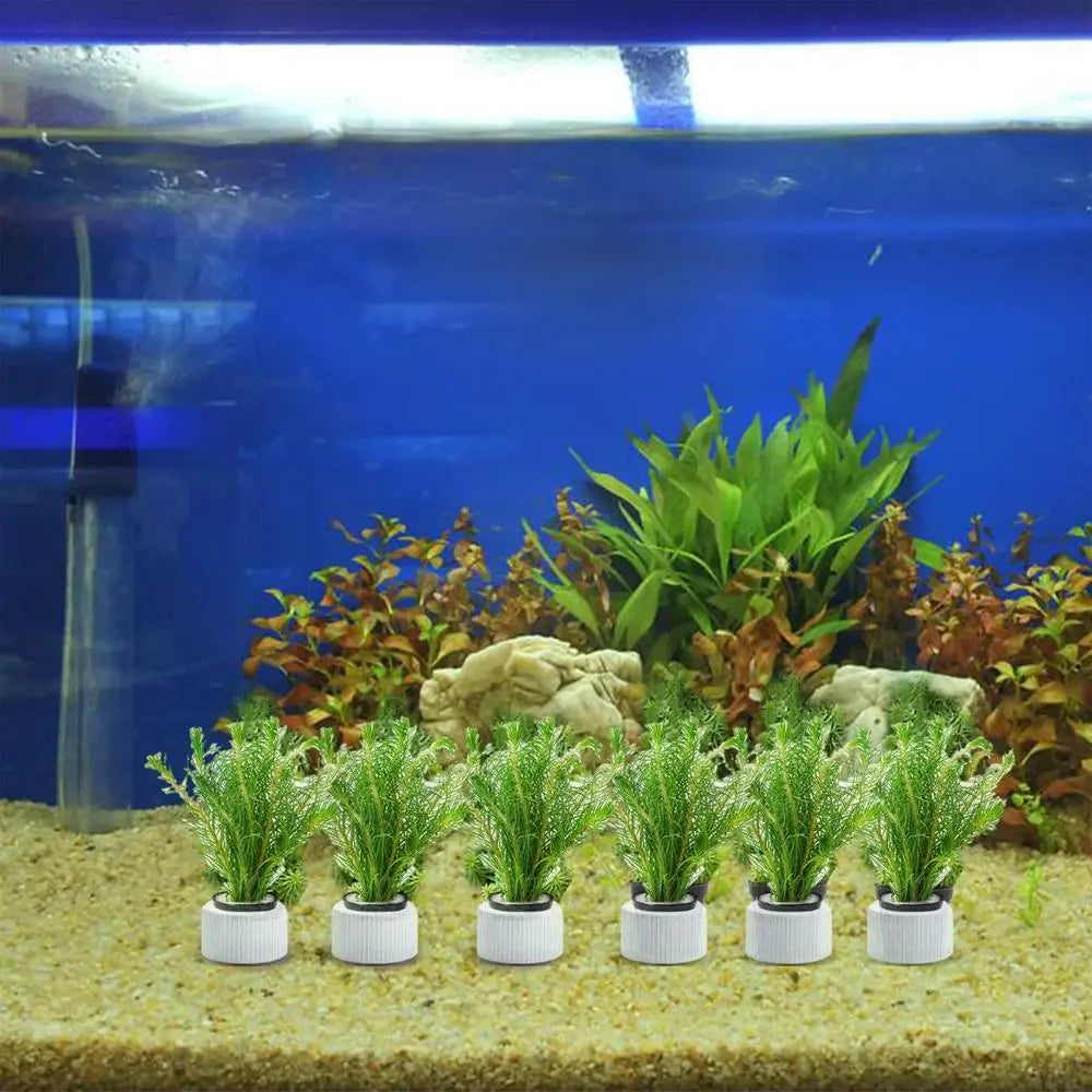 20/10pcs/set Aquatic Plants Fixed Ring Set Anti-Floating Water Plant Anchor Weights Pot Aquarium Decoration Fish Tank Landscape