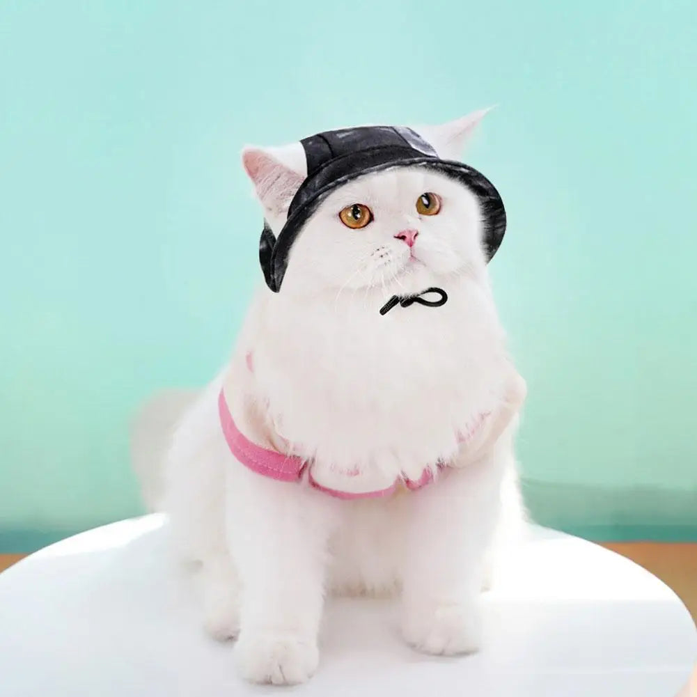 Dog And Cat Sun Hat Anti-strangle Hat Anti-fall Exposed Ears Adjustable Rope Buckle Bucket Hat Pet Supplies Colorful Large Size